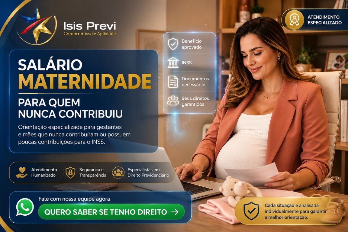 Salário-maternidade para quem nunca contribuiu